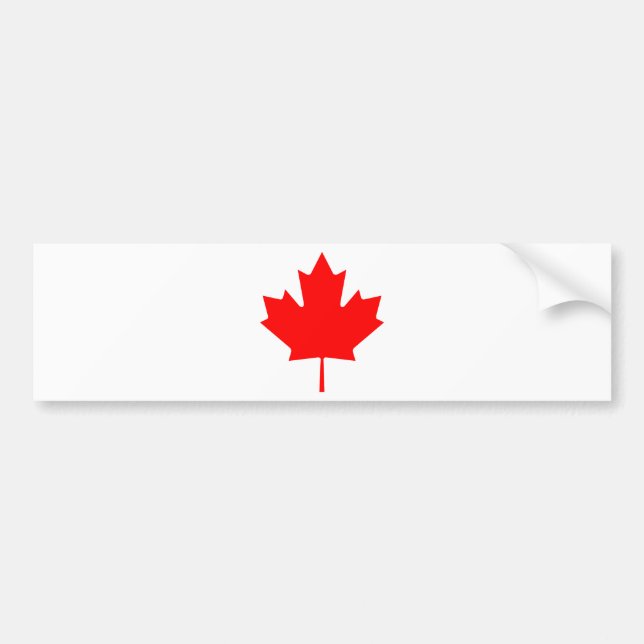 Pegatina Para Coche Canadá - hoja de arce (Frente)