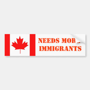 Pegatina Para Coche Canadá necesita más inmigrantes