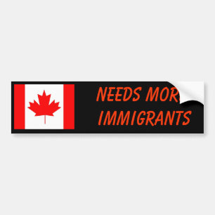 Pegatina Para Coche Canadá necesita más inmigrantes