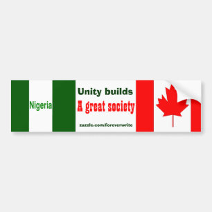 Pegatina Para Coche canadés nigeriano