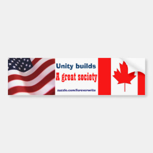 Pegatina Para Coche Canadiense americano
