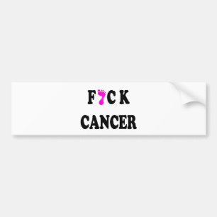 Pegatina Para Coche Cáncer de F*ck intrépido