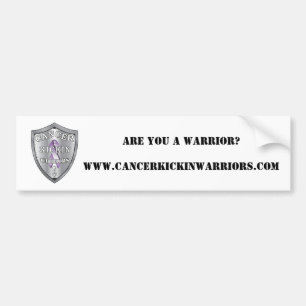 Pegatina Para Coche Cancerkickinwarriors-logotipo-PEQUEÑO, ES USTED U