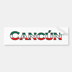 Pegatina Para Coche Cancun (logotipo del texto)