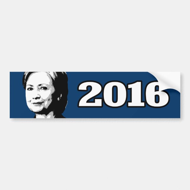 Pegatina Para Coche Candidato 2016 de HILLARY CLINTON (Frente)