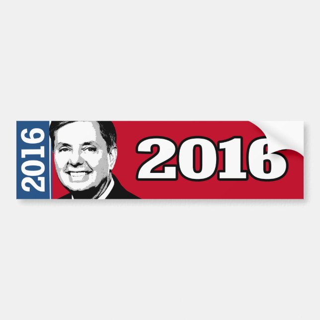 PEGATINA PARA COCHE CANDIDATO 2016 DE LINDSEY GRAHAM (Frente)