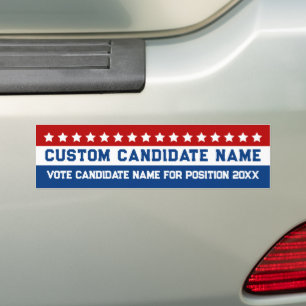 Pegatina Para Coche Candidato personalizado para elección