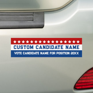 Pegatina Para Coche Candidato personalizado para elección