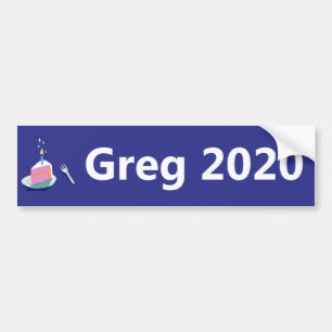 Pegatina Para Coche Candidato presidencial de Greg 2020