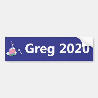 Pegatina Para Coche Candidato presidencial de Greg 2020