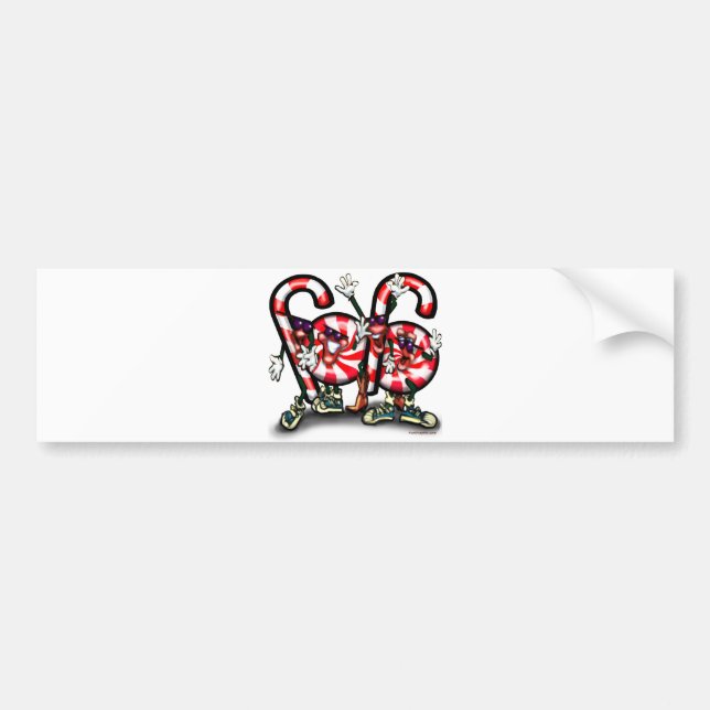 Pegatina Para Coche Candy Cane Gang (Frente)