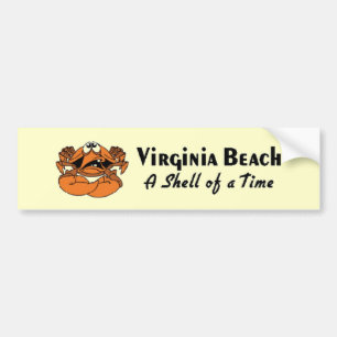 Pegatina Para Coche Cangrejo de Virginia Beach