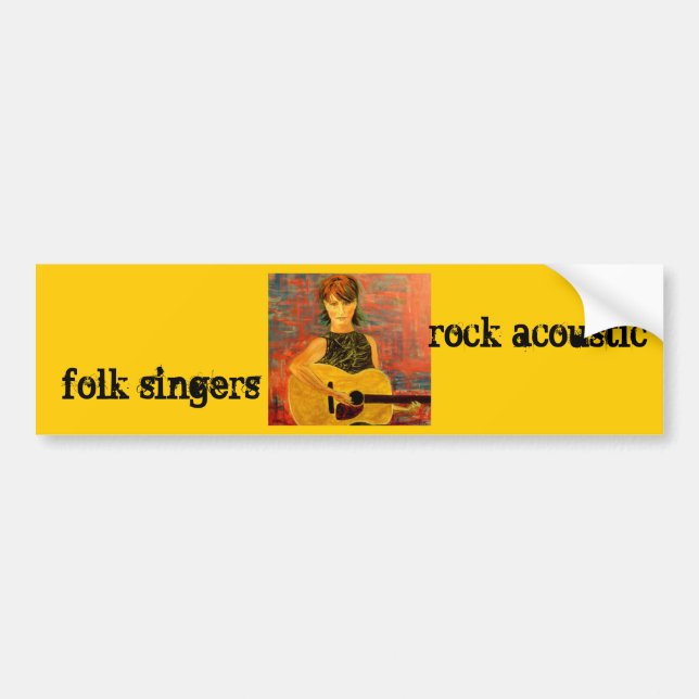 Pegatina Para Coche cantantes folclóricos rockean... (Frente)