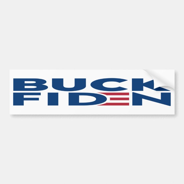 Pegatina Para Coche Canto de eslogan Buck Fiden Anti Joe Biden (Frente)