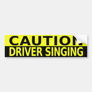PEGATINA PARA COCHE CANTO DEL CONDUCTOR DE LA PRECAUCIÓN