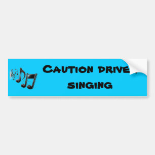 Pegatina Para Coche Canto del conductor de la precaución