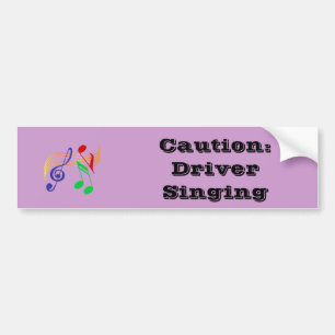 Pegatina Para Coche Canto del conductor de la precaución