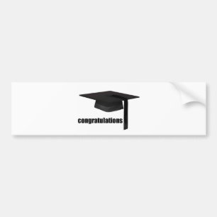 Pegatina Para Coche Cap de graduación de felicitaciones