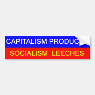 Pegatina Para Coche Capitalismo contra socialismo