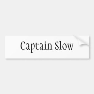 Pegatina Para Coche Capitán Slow