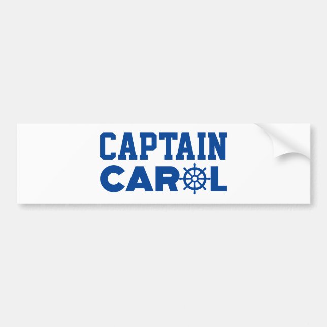 Pegatina Para Coche Captain Carol (Frente)