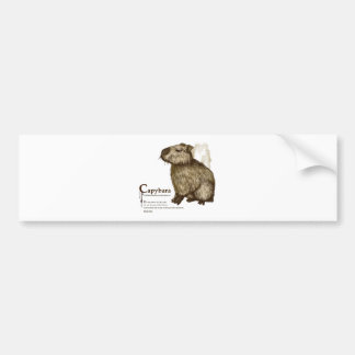 Pegatina Para Coche capybara - sepia