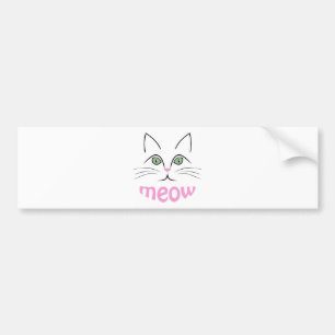Pegatina Para Coche Cara de gato