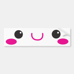 Pegatina Para Coche ¡CARA de KAWAII linda!