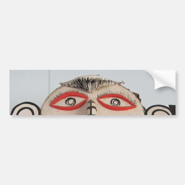 Pegatina Para Coche Cara fantasma tailandesa, Festival de la máscara P (Frente)