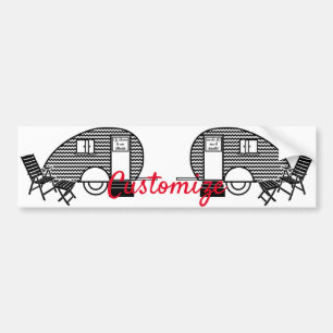 Pegatina Para Coche Caravana Thunder_Cove del viajero clásico