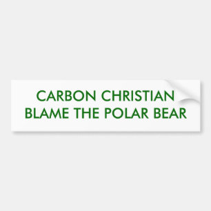 PEGATINA PARA COCHE CARBONO CHRISTIANBLAME EL OSO POLAR
