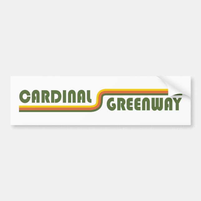 Pegatina Para Coche Cardenal Greenway Indiana (Frente)