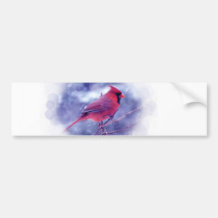 Pegatina Para Coche Cardenal rojo en Blizzard