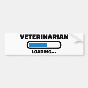 Pegatina Para Coche Cargamento veterinario