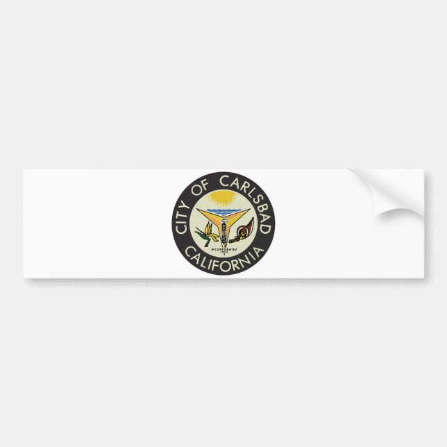 Pegatina Para Coche Carlsbad (California) City Seal (Frente)