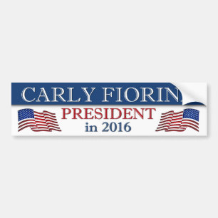 Pegatina Para Coche Carly Fiorina presidente en 2016