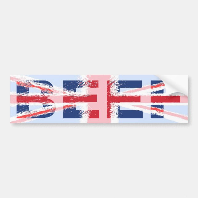 Pegatina Para Coche Carne de vaca, Británicos, por supuesto (Frente)