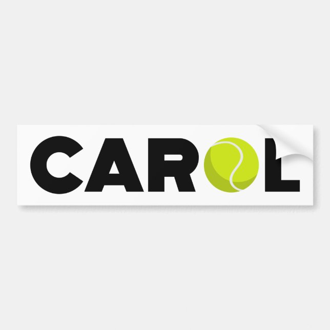 Pegatina Para Coche Carol Tennis (Frente)