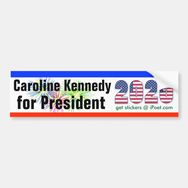 Pegatina Para Coche CAROLINE KENNEDY PARA el bumpersticker 2020 del (Frente)