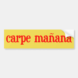 Pegatina Para Coche Carpe Manana