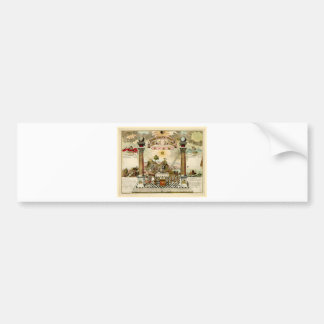 Pegatina Para Coche Carta emblemática masónica del Freemason