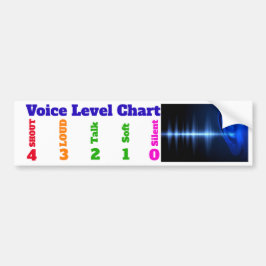 Pegatina Para Coche Carta llana de la voz para la señalización del