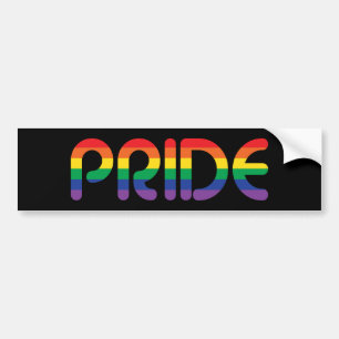 Pegatina Para Coche Cartas en globo del Orgullo Arcoiris