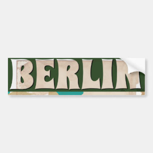 Pegatina Para Coche Cartel de viaje vintage de Berlín