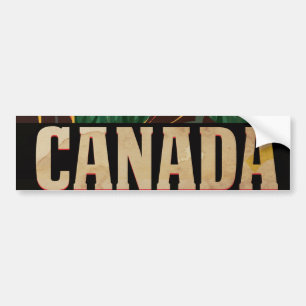 Pegatina Para Coche Cartel de viaje vintage de Canadá