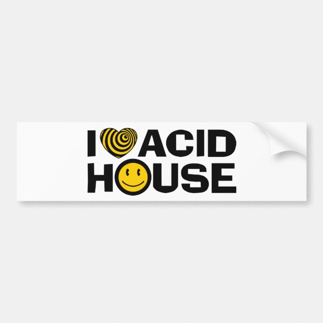 Pegatina Para Coche Casa Acid (Frente)