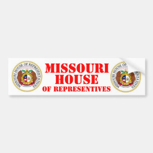 PEGATINA PARA COCHE CASA MISSOURI DE REPRESENTANTES