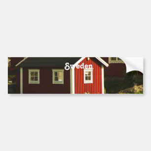 Pegatina Para Coche Casas rojas en Suecia
