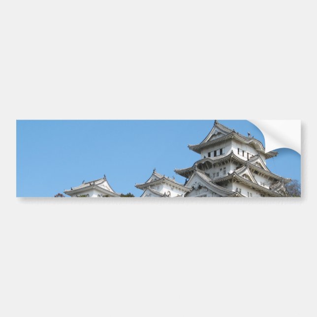 Pegatina Para Coche Castillo de Himeji 姫 路 城, Hyogo, Japón (Frente)