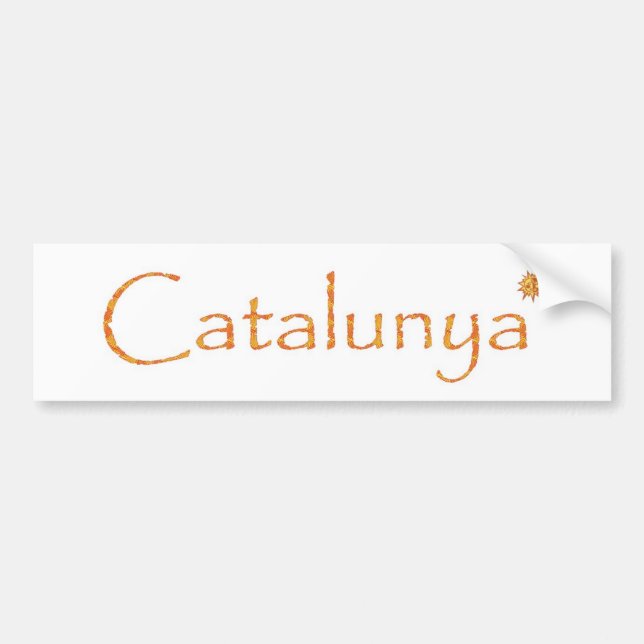 Pegatina Para Coche catalunya (Frente)